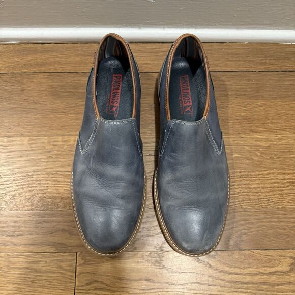 Pikonos Berna Blue Gray Leather  Slip On Loafers Men’s Size EUR 43 US 9 9.5 main image 7